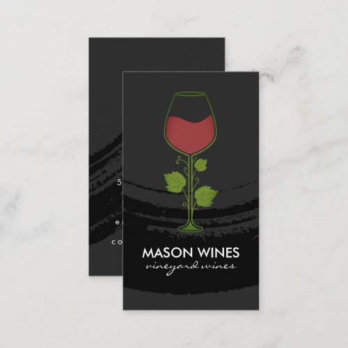 Wine and Vine Logo Business Card