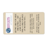 Wine And Water Bottle Custom Labels at Zazzle