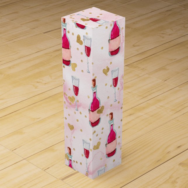 Wine And Wine Glass Box (Front)