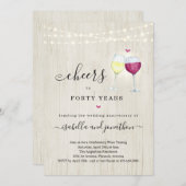 Wine Anniversary Party Invitation (Front/Back)