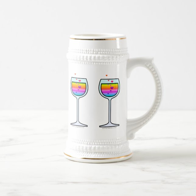WINE ART BEER STEIN (Right)