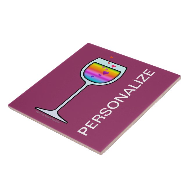WINE ART PERSONALIZABLE TILES, TRIVETS (Side)