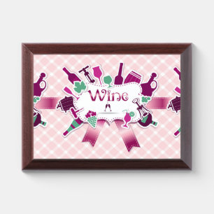 Wine Badge Award Plaque