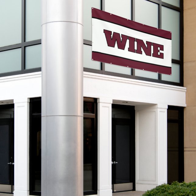 WINE Banner (Outside Building)