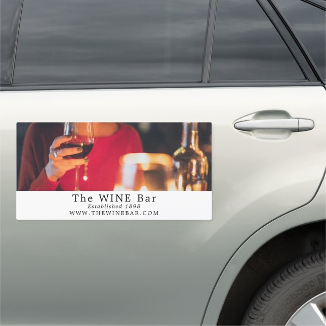 Wine Bar Scene, Wine Bar/Winery Car Magnet (In Situ)