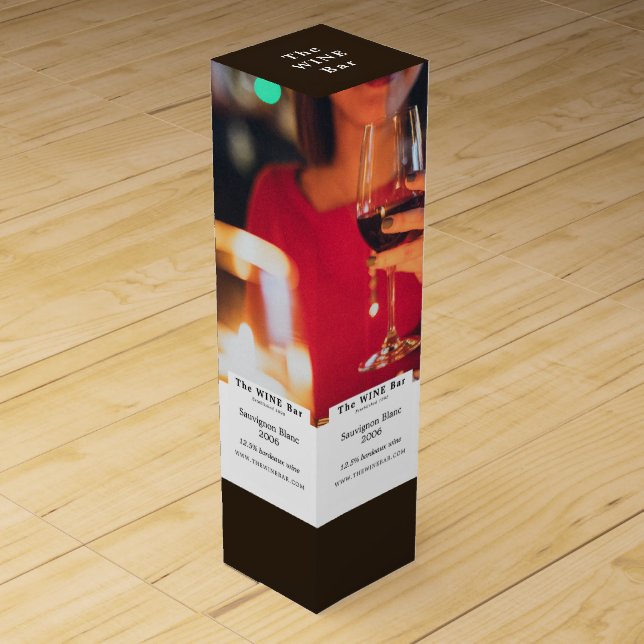 Wine Bar Scene, Wine Bar/Winery Wine Box (Front)