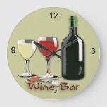 Wine Bar - Wine Round Wall Clock at Zazzle