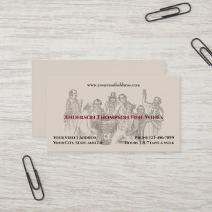Wine Bar Winery Bartender Business Card