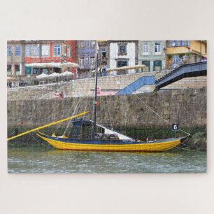Wine barrel boat, Porto, Portugal Jigsaw Puzzle