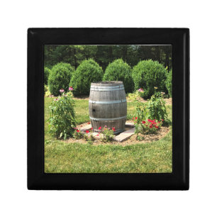 Wine Barrel Garden Decor, Chateau Morrisette, VA Gift Box