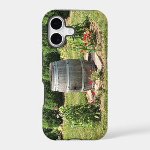 Wine Barrel Garden Decor, Chateau Morrisette, VA iPhone 17 Case