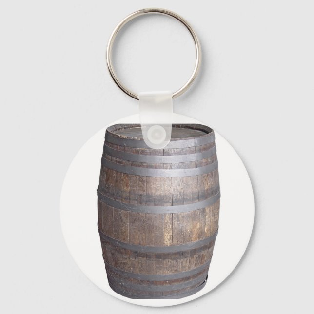 Wine Barrel Keychain (Front)