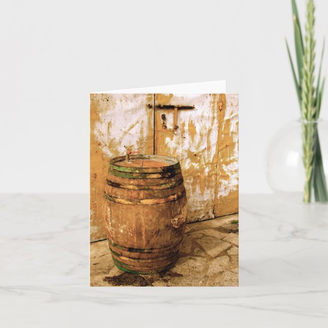 Wine Barrel Notecard (Front)