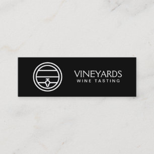 Wine Barrel Wine Accessories Pattern Mini Business Card