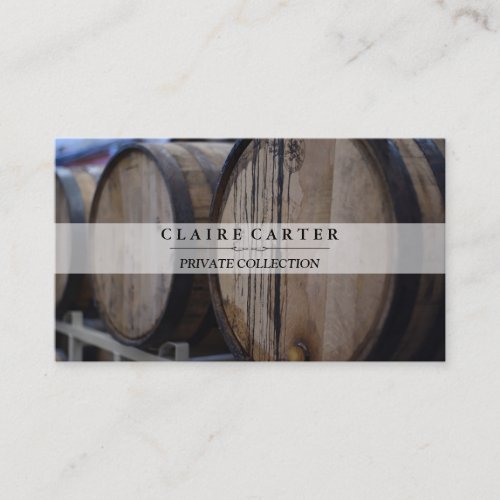 Wine Barrels Business Card