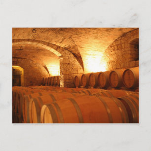 Wine Barrels Postcard