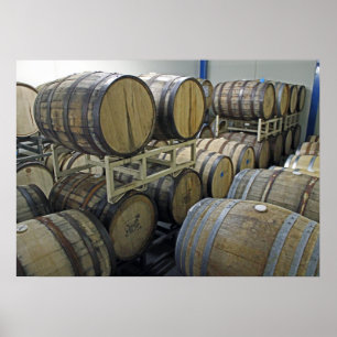 Wine Barrels Poster! Poster