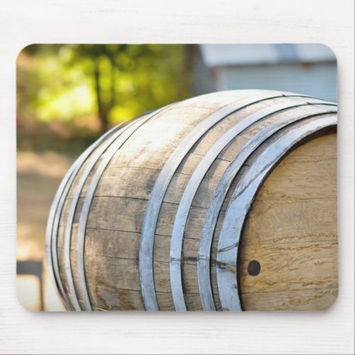 Wine Barrels used to Store Vintage Wine Mouse Pad