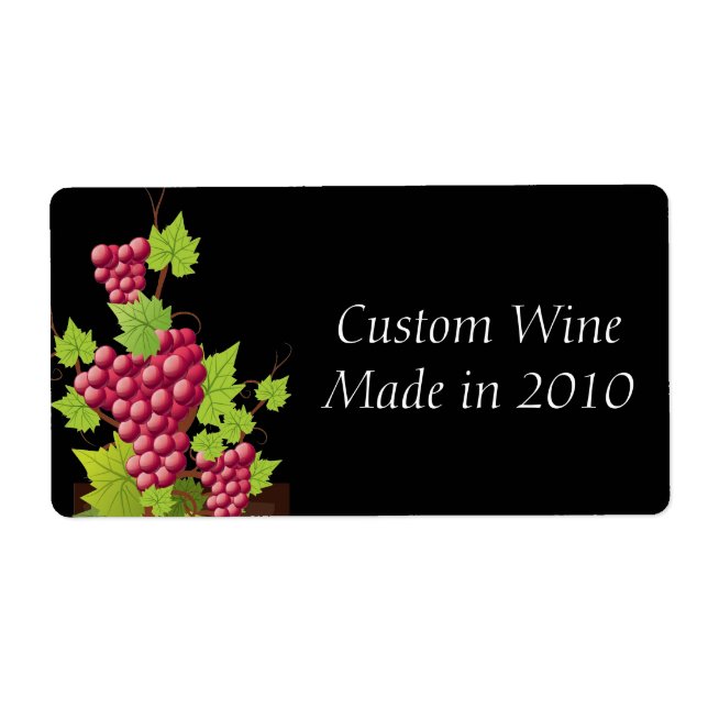 Wine Beer Spirit Alcohol Label (Front)