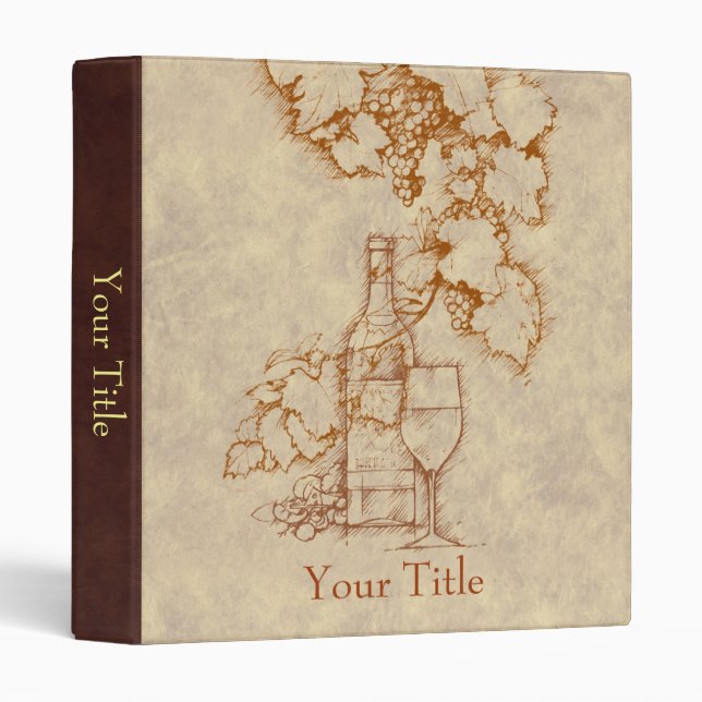 Wine Binder (Front/Spine)