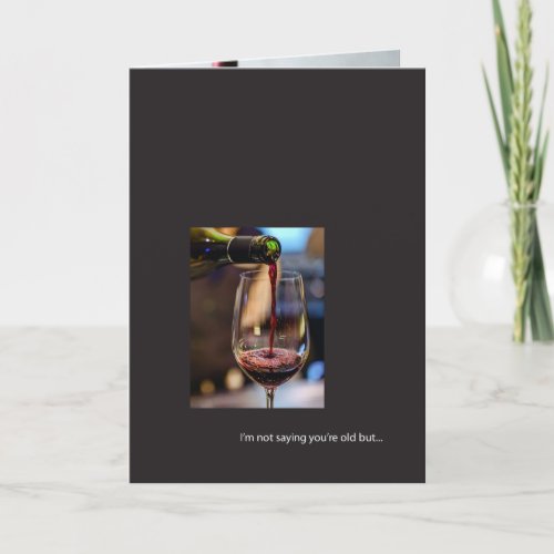 Wine Birthday Card