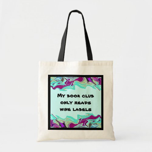 wine book club tote