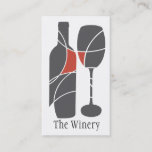 Wine Bottle And Glass Business Card at Zazzle