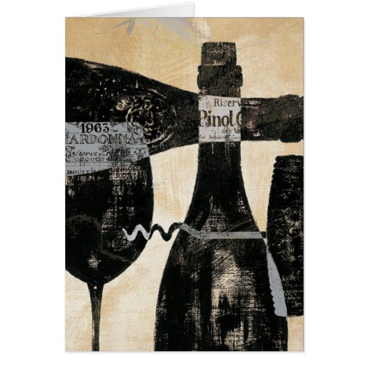 Wine Bottle and Glass Cards (Front)
