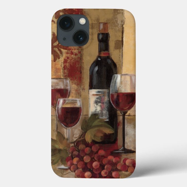 Wine Bottle and Wine Glasses Case-Mate iPhone Case (Back)