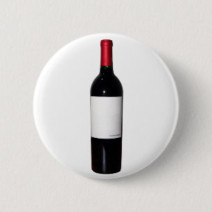 Wine Bottle (Blank Label) Button