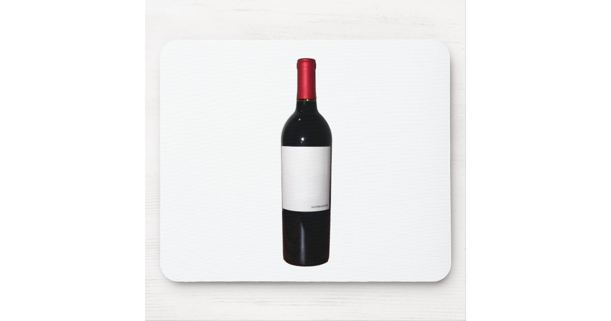 blank wine bottle label