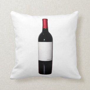Wine Bottle (Blank Label) Pillow
