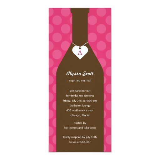 Wine Bottle Shaped Wedding Invitations 10