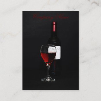 Wine Bottle Business Card Template by businessdesign at Zazzle
