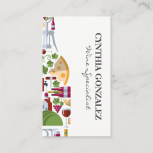 Wine Bottle Composition Business Card