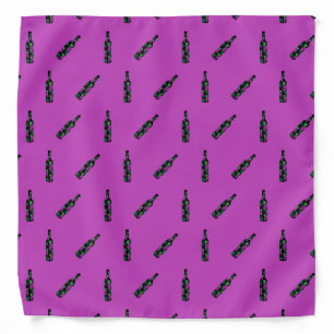Wine Bottle Dark Bandana