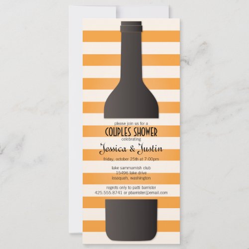 Wine Bottle Invitation