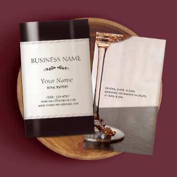 Wine Bottle Label Business Card by sm_business_cards at Zazzle