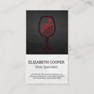 Wine Bottle Logo   Tastings  Business Card
