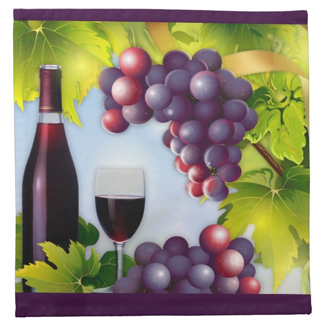 Wine Bottle Napkin (Front)