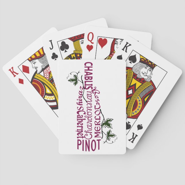 Wine Bottle Poker Cards (Back)