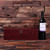 Wine Bottle Tools Set and Engraved Wooden Gift Box (Front)