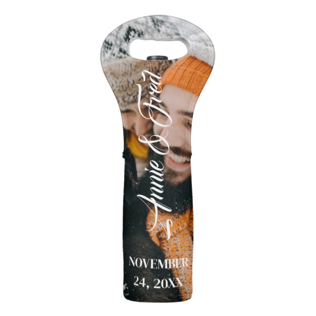 Wine Bottle Tote Bag (Front)