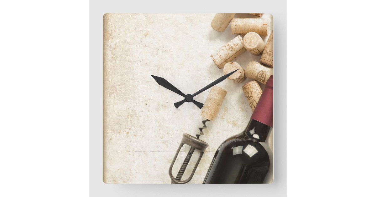 Wine Bottle Wall Clock Zazzle
