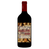 Wine Bottle Wedding Save the Date Magnet