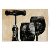 Wine Bottle with Two Glasses (Front Horizontal)