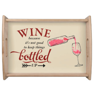 Wine Bottled Up Serving Tray