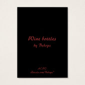 Wine Bottles ATC (Back)