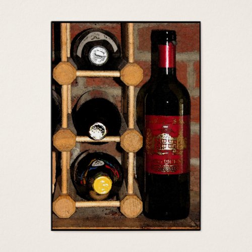 Wine Bottles ATC Business Card Template