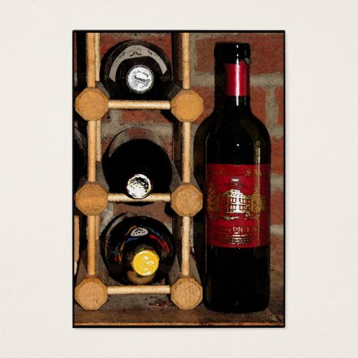 Customizable Wine Bottles ATC Business Card Template
